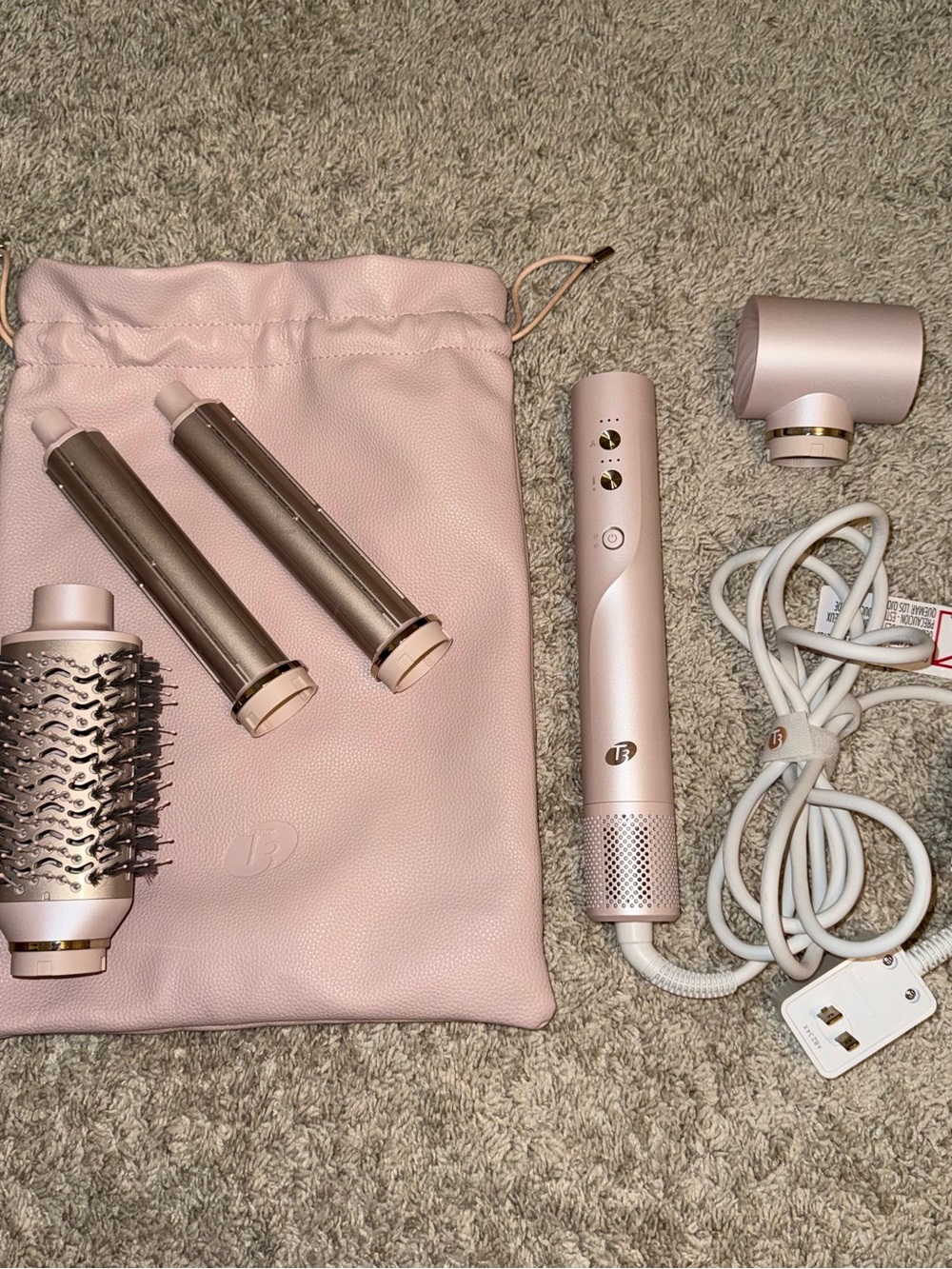 T3 Pink Rose Gold Multi-Attachment Hair Styler Set